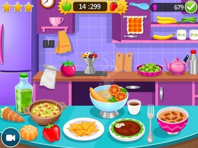 Cooking Fever APK for PC स्क्रीनशॉट - विभिन्न रेस्तरां और खाना पकाने का दृश्य
