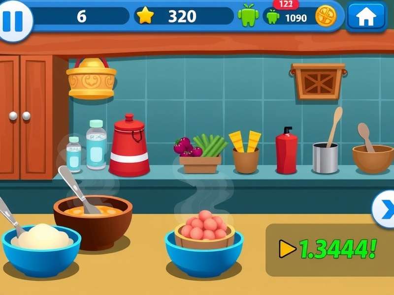 Cooking Fever Mod APK इंटरफेस