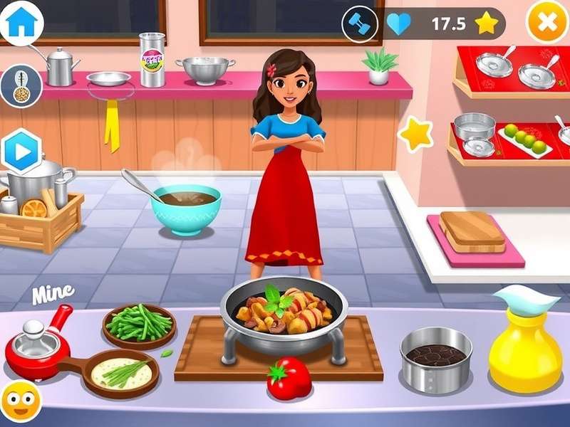 Cooking Fever Gameplay Screenshot - रसोई में पिज़्ज़ा और बर्गर बनाते हुए