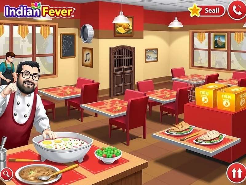 Cooking Fever Gameplay Screenshot - Indian Restaurant Level