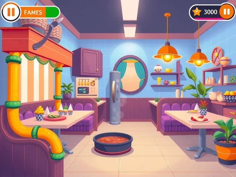 Cooking Fever Game New Restaurant Interface