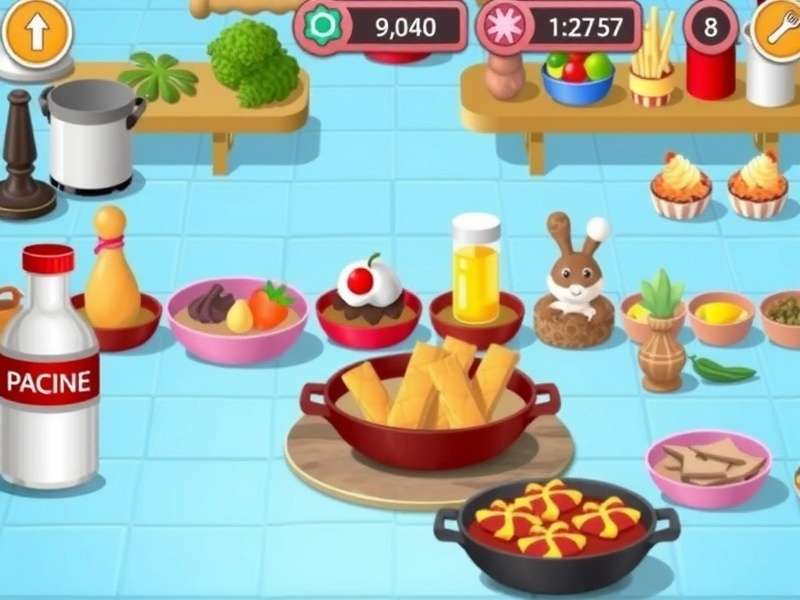 Cooking Fever गेम इंटरफेस स्क्रीनशॉट