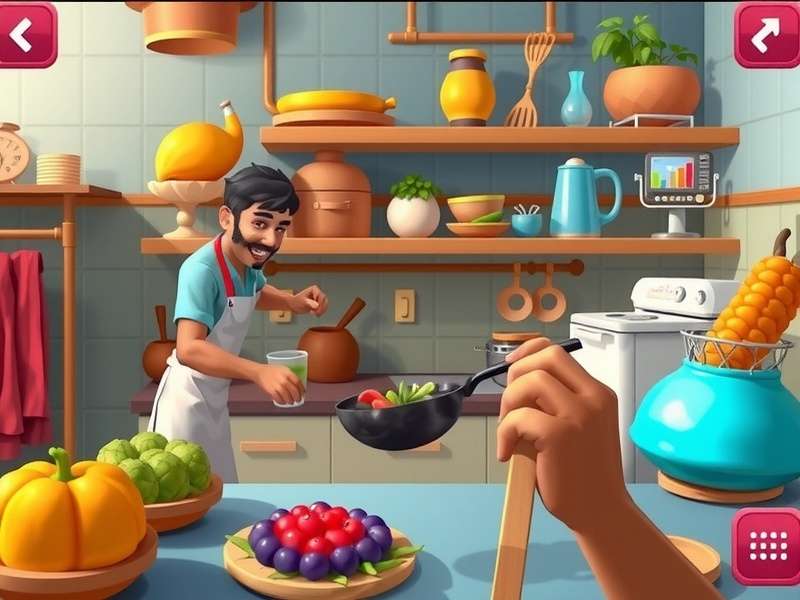Cooking Fever गेम का स्क्रीनशॉट - विभिन्न व्यंजन और रेस्टोरेंट