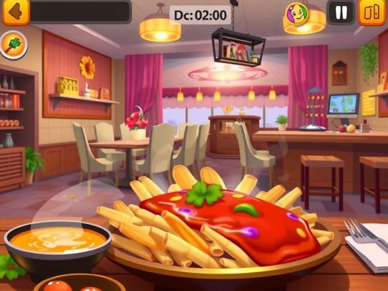 Cooking Fever Gameplay Screenshot - रेस्तरां का इंटीरियर