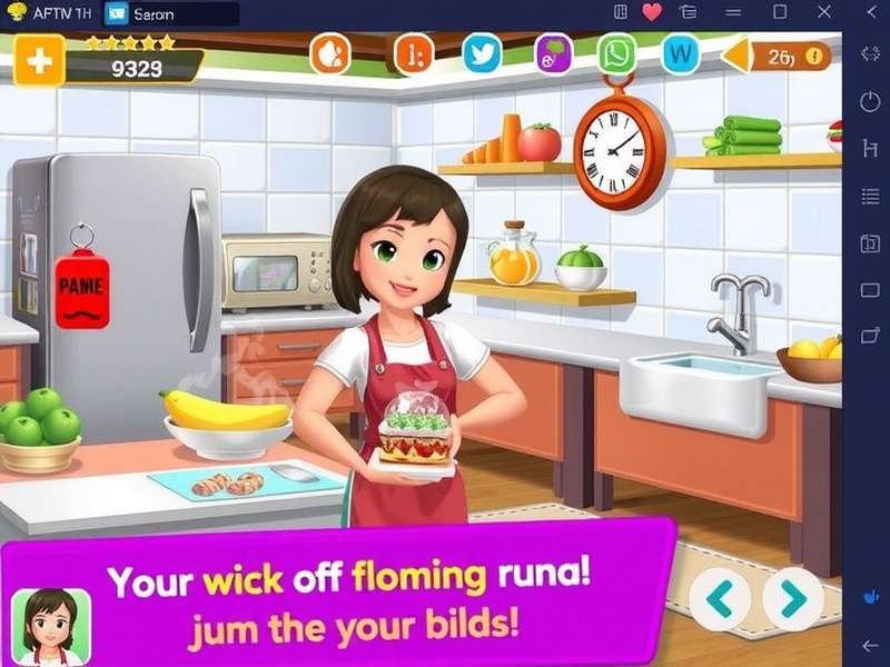 Screenshot of Cooking Fever Mod PC interface showing unlimited coins and gems