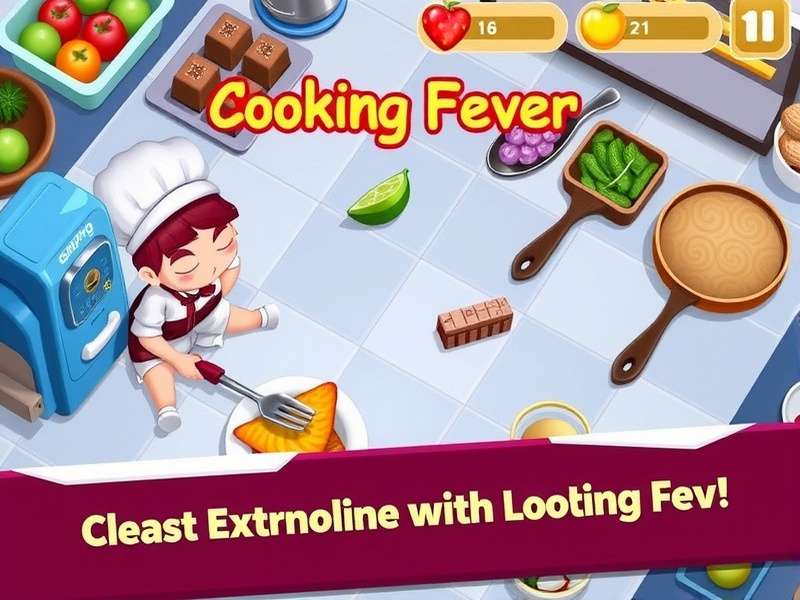 Cooking Fever Mod Apk Gameplay on Windows 10 Laptop