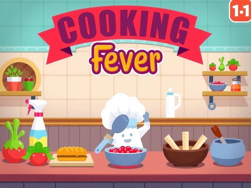 A vibrant spread of virtual and real cooking ingredients representing Cooking Fever