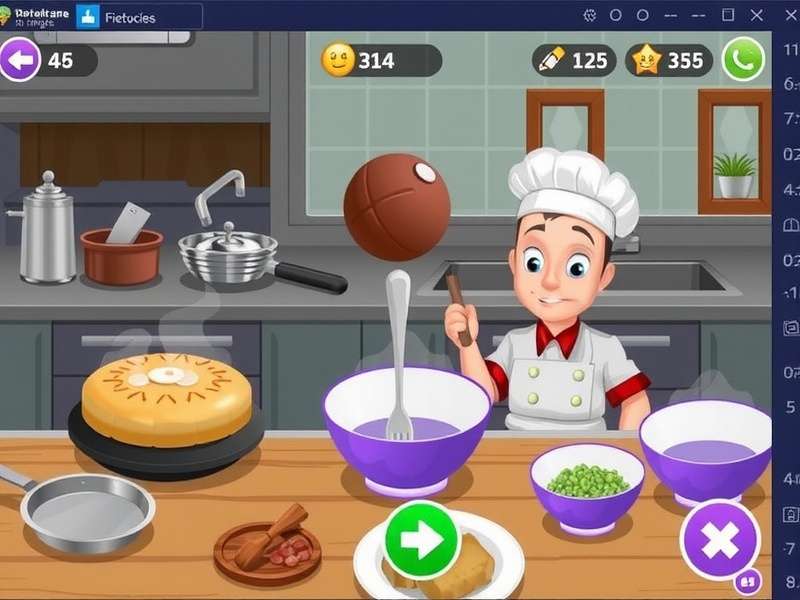 Cooking Fever Leveling Cheat Visual Guide showing progression charts and upgrade paths