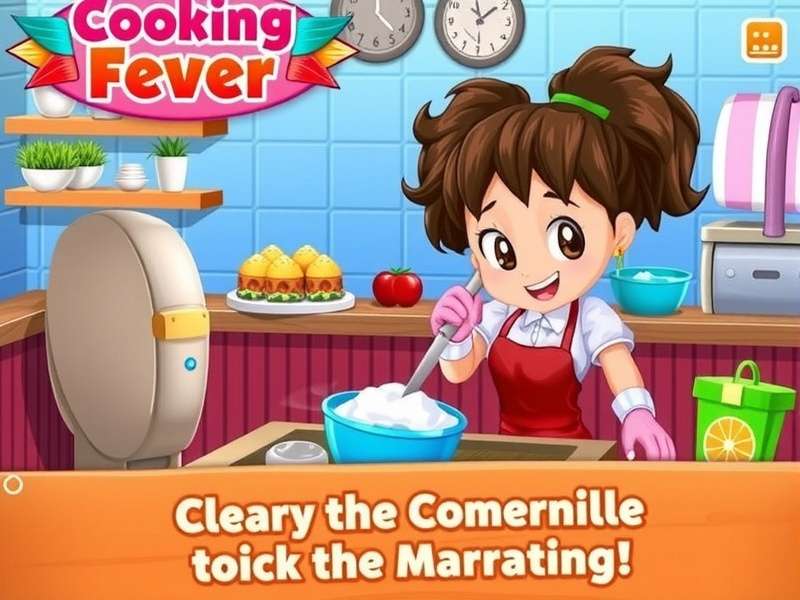 Cooking Fever gameplay screenshot showing restaurant scene