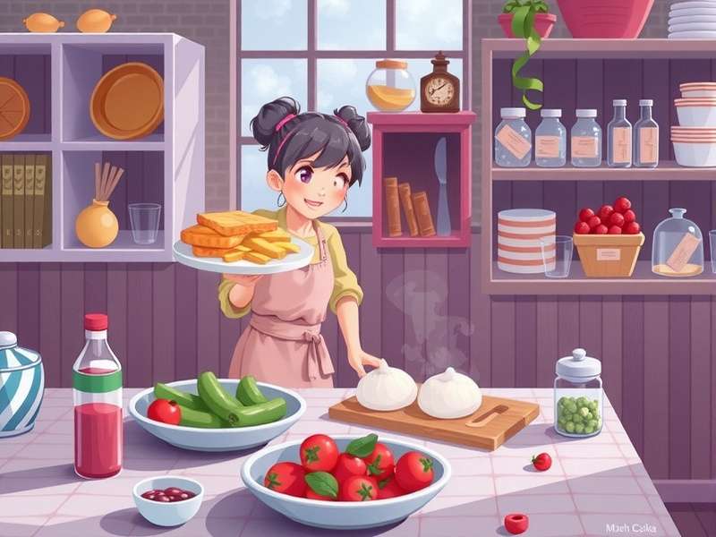 Inside view of Cooking Fever Sports Bar level showing drinks and food