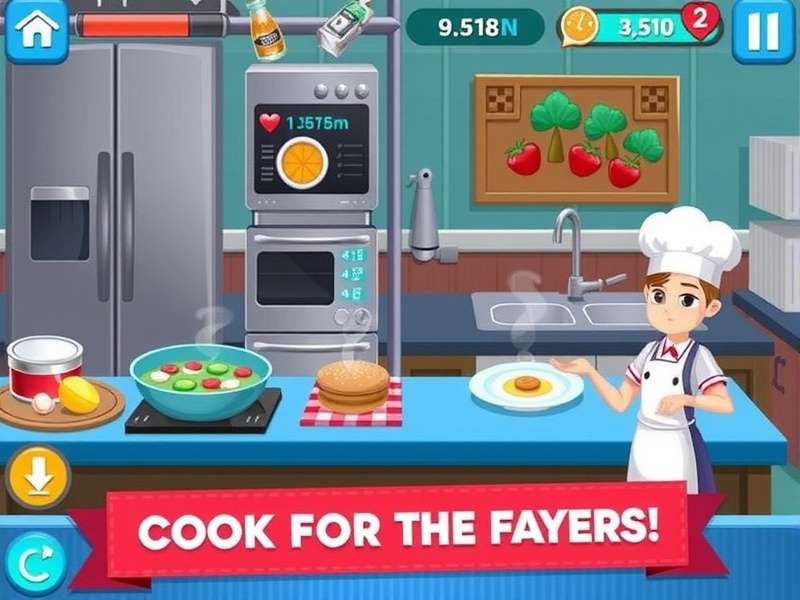 Cooking Fever Mod Apk running on PC with enhanced graphics