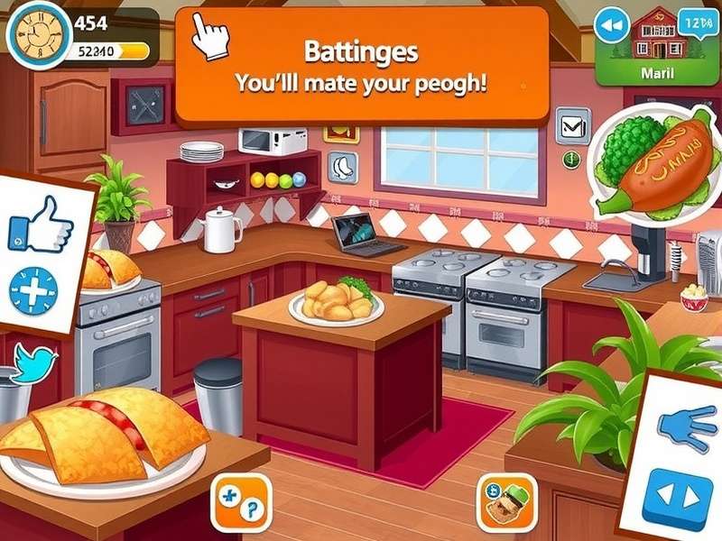 Seafood Cafe interior in Cooking Fever