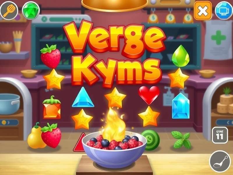A vibrant collage of Cooking Fever gameplay showcasing gem rewards, premium kitchens, and happy customers