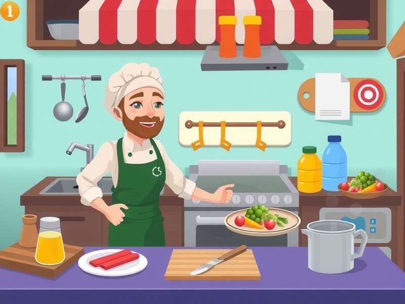 Cooking Fever game server error screen on mobile device