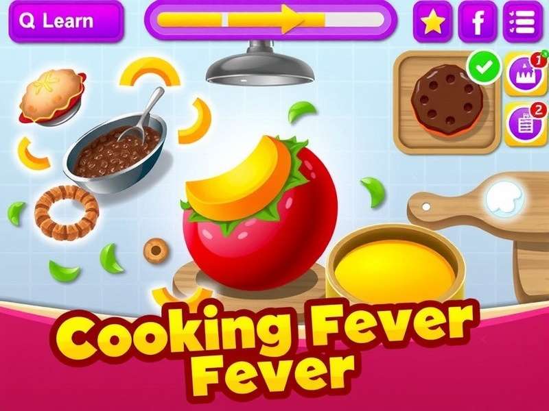Cooking Fever gameplay screenshot showing restaurant management and food preparation
