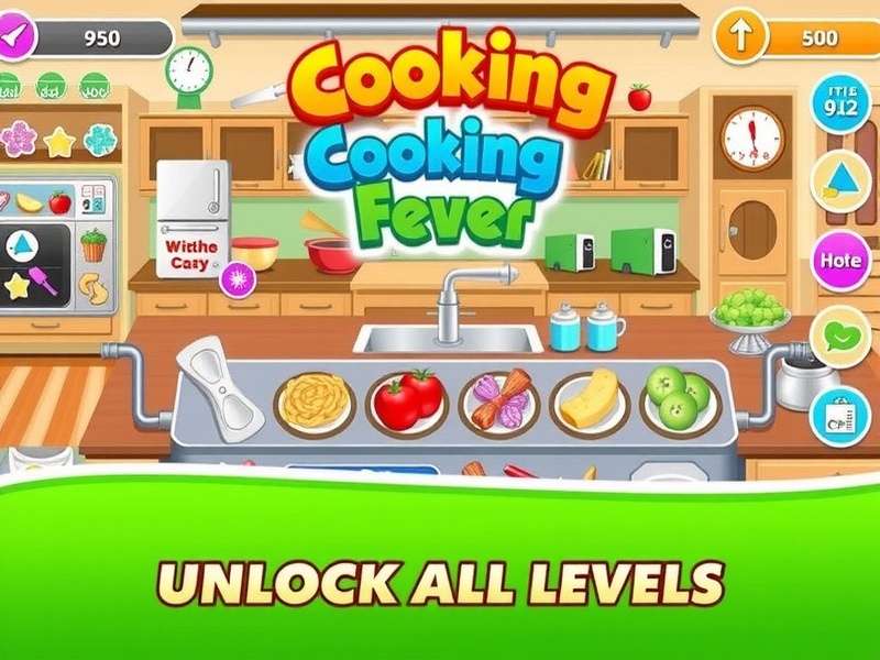 Cooking Fever Mod Apk Unlock All Levels — complete game unlocked with all restaurants and unlimited gems