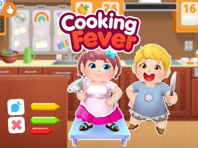 Cooking Fever restaurant gameplay screenshot showing multiple cuisine types