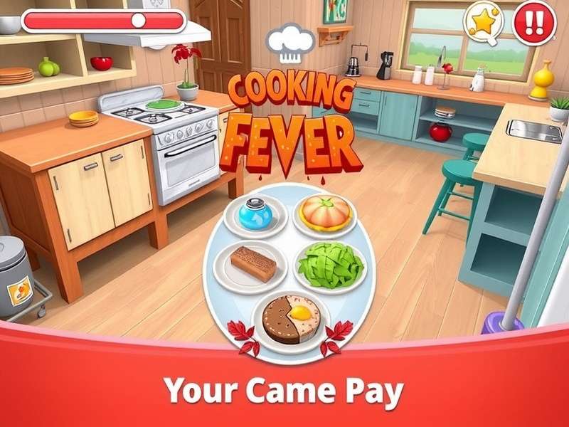 Cooking Fever Mod Pc gameplay screenshot with unlimited gems and gold