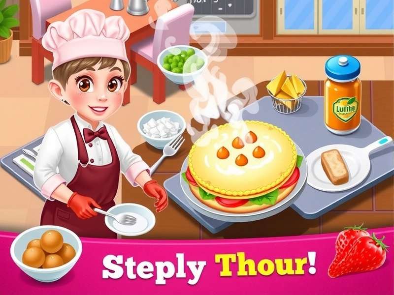 Cooking Fever Restaurant Game Apk – Hero image showing a vibrant Indian restaurant kitchen with spices and traditional utensils.