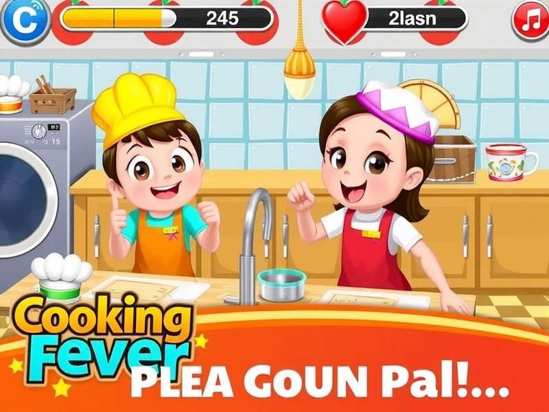 Cooking Fever PC gameplay screenshot showing an Indian restaurant kitchen with multiple cooking stations