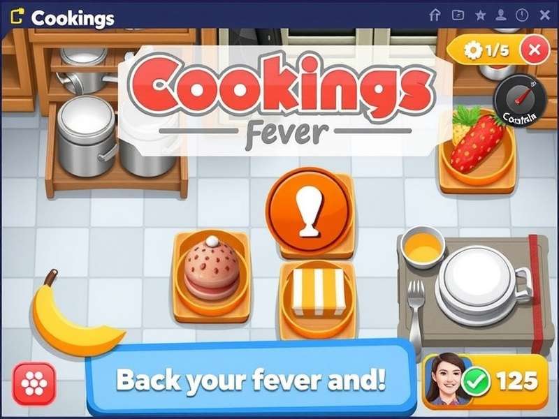 Cooking Fever Mod Apk Terbaru 2025 with unlimited gems and coins gameplay screenshot